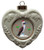 Blue Footed Booby Heart Christmas Ornament