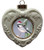 Chickadee Heart Christmas Ornament