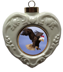 Eagle Heart Christmas Ornament