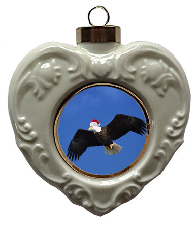 Eagle Heart Christmas Ornament