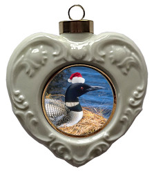 Loon Heart Christmas Ornament