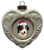 Australian Shepherd Heart Christmas Ornament