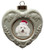 Bichon Heart Christmas Ornament