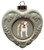 Bulldog Heart Christmas Ornament