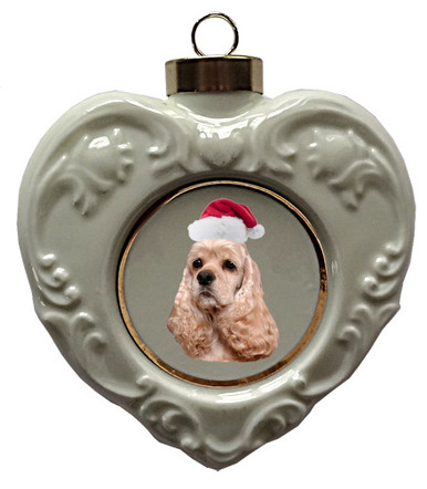 Cocker Spaniel Heart Christmas Ornament