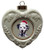 Dalmatian Heart Christmas Ornament