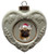 French Bulldog Heart Christmas Ornament