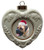 Mastiff Heart Christmas Ornament