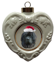 Newfoundland Heart Christmas Ornament
