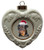 Rottweiler Heart Christmas Ornament