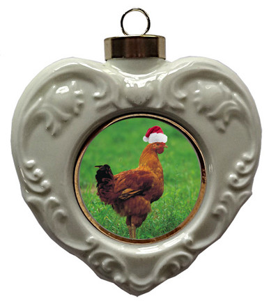 Chicken Heart Christmas Ornament