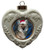 Coyote Heart Christmas Ornament