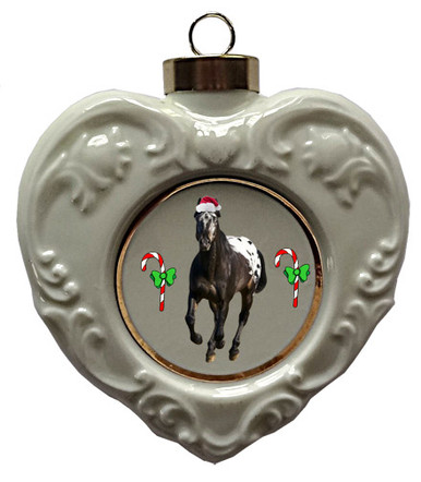 Appaloosa Heart Christmas Ornament