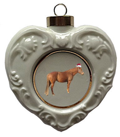 Barb Heart Christmas Ornament