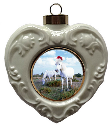 Camargue Heart Christmas Ornament