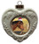 Horse Heart Christmas Ornament