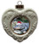 Alligator Heart Christmas Ornament