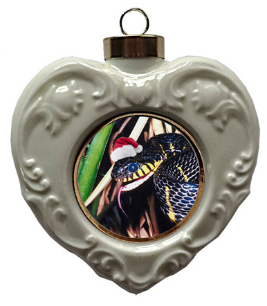 Mangrove Snake Heart Christmas Ornament