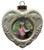 Hippo Heart Christmas Ornament