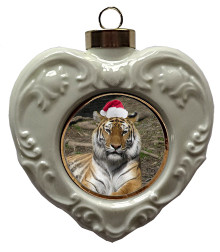 Tiger Heart Christmas Ornament