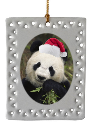 Panda Bear  Christmas Ornament