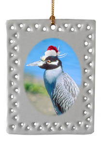Yellow Crowned Heron  Christmas Ornament