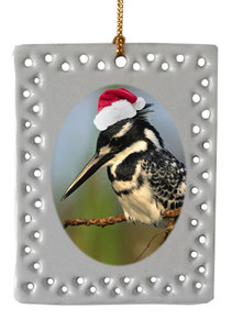 Pied Kingfisher  Christmas Ornament