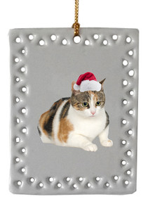 Calico Cat  Christmas Ornament