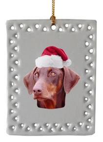 Doberman  Christmas Ornament