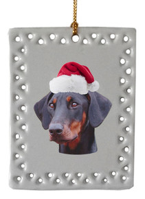 Doberman  Christmas Ornament