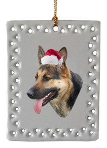 German Shepherd  Christmas Ornament