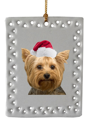 Yorkshire Terrier  Christmas Ornament