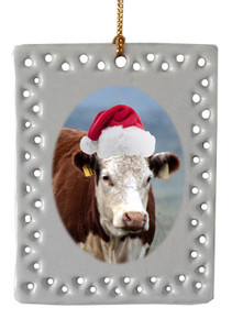 Cow  Christmas Ornament