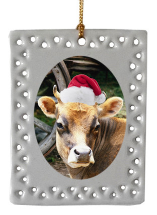 Cow  Christmas Ornament