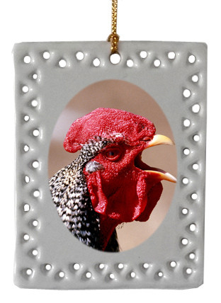 Rooster  Christmas Ornament