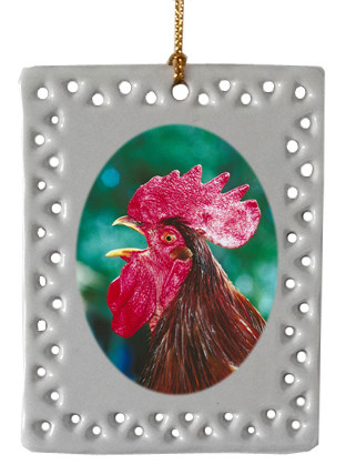 Rooster  Christmas Ornament