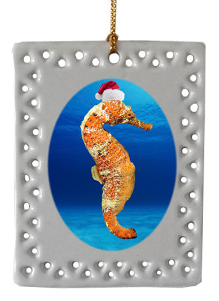 Seahorse  Christmas Ornament