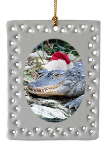 Alligator  Christmas Ornament
