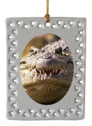 Alligator  Christmas Ornament