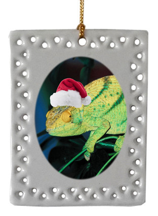 Chameleon  Christmas Ornament