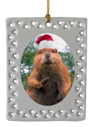 Beaver  Christmas Ornament