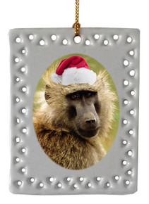 Baboon  Christmas Ornament