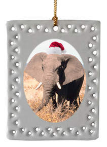 Elephant  Christmas Ornament