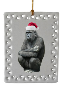 Gorilla  Christmas Ornament