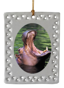 Hippo  Christmas Ornament