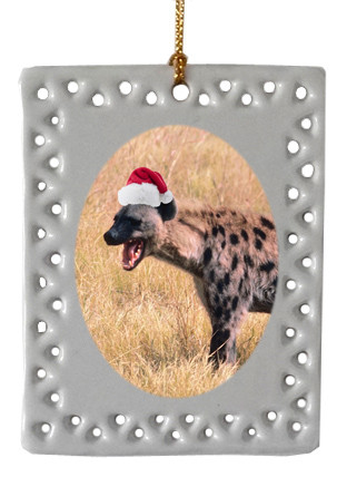 Hyena  Christmas Ornament