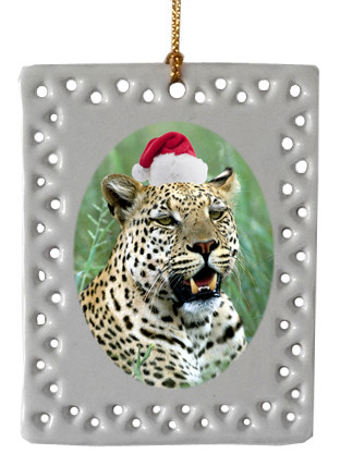 Leopard  Christmas Ornament