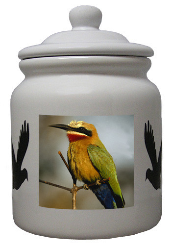 Bee Eater Ceramic Color Cookie Jar