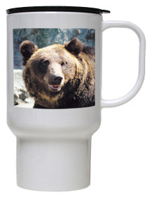 Bear Polymer Plastic Travel Mug