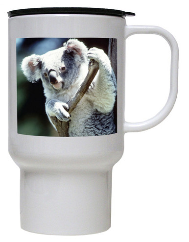 Koala Bear Polymer Plastic Travel Mug